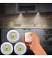 Dimmable LED Under Cabinet Light with Remote Control Battery Operated LED Closets Lights for Wardrobe Bathroom